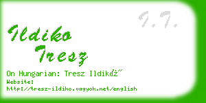 ildiko tresz business card